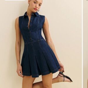 Reformation Arella Denim Mini Dress